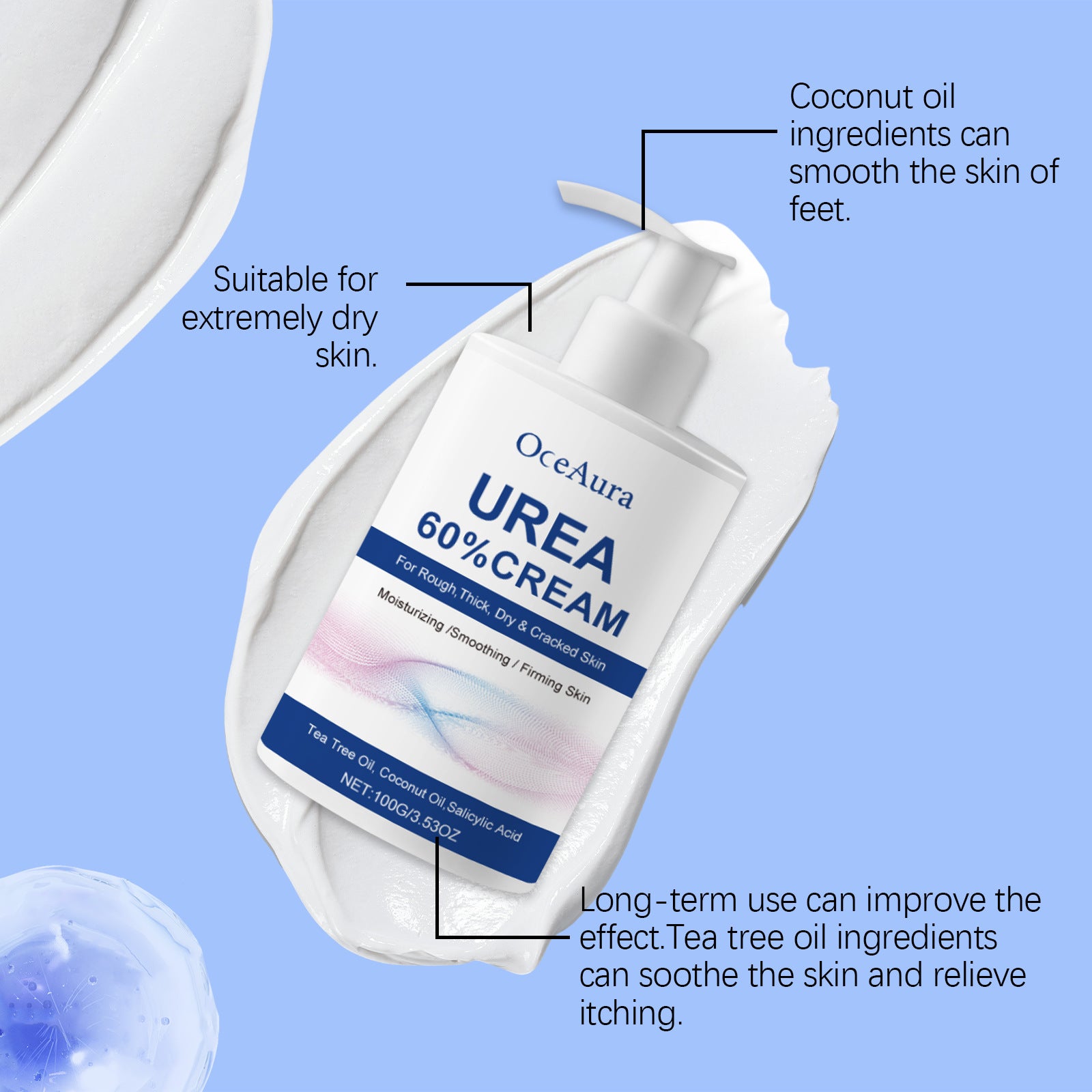 Urea Foot Cream Skin Care Nourishing Exfoliating
