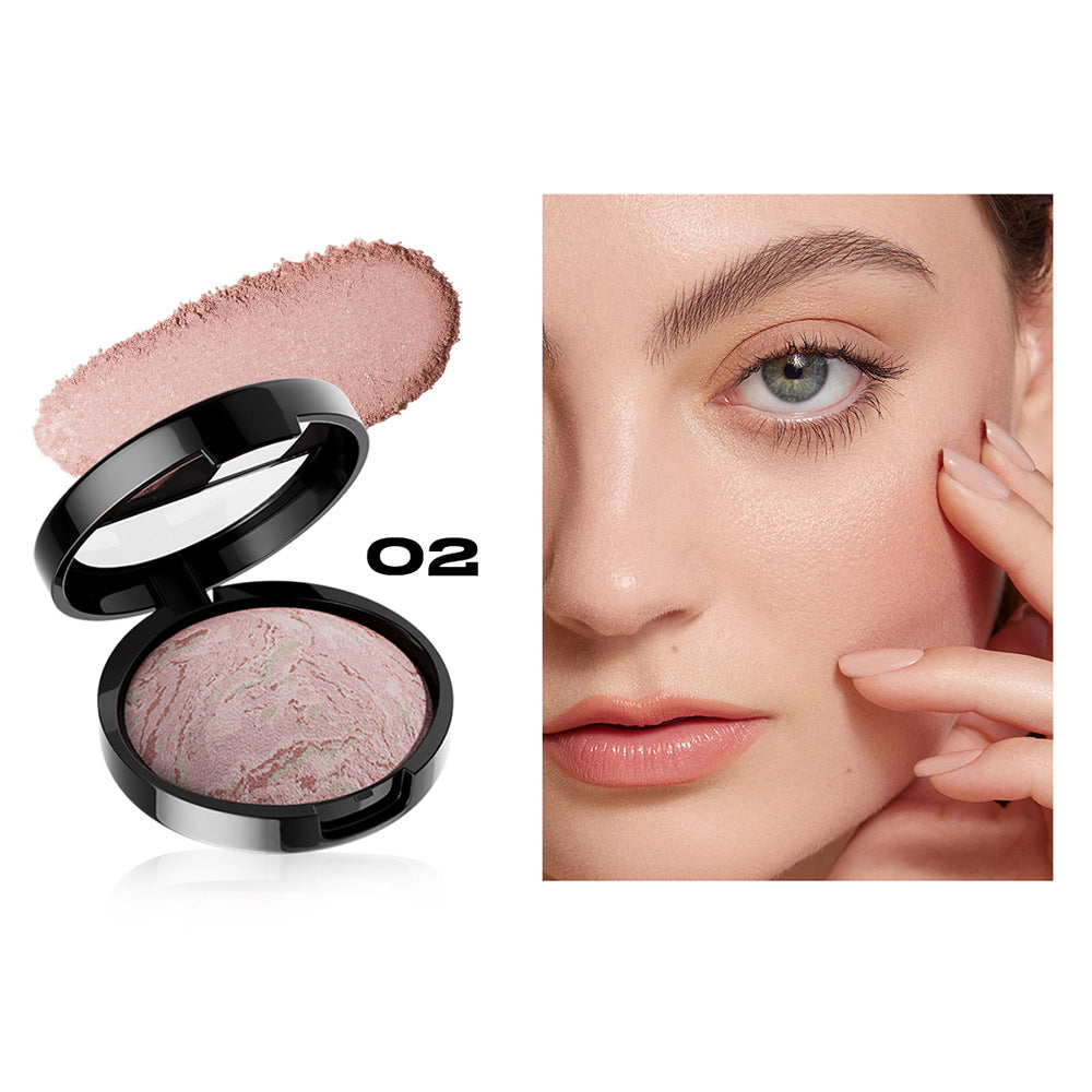 4-color Pork Belly Baked Powder Foundation Powder Fine Silky Improve Skin Color
