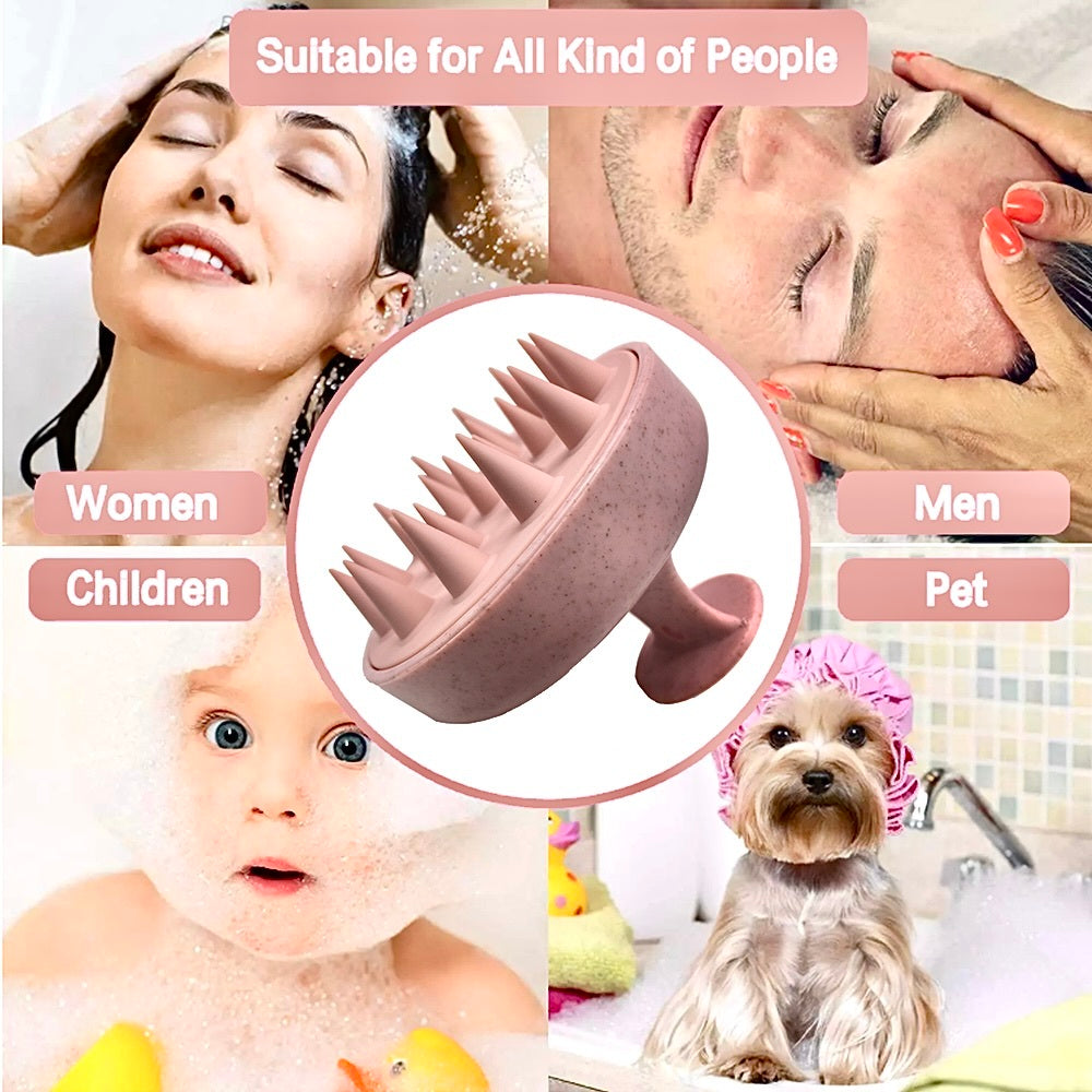 Silicone Round Head Shampoo Brush