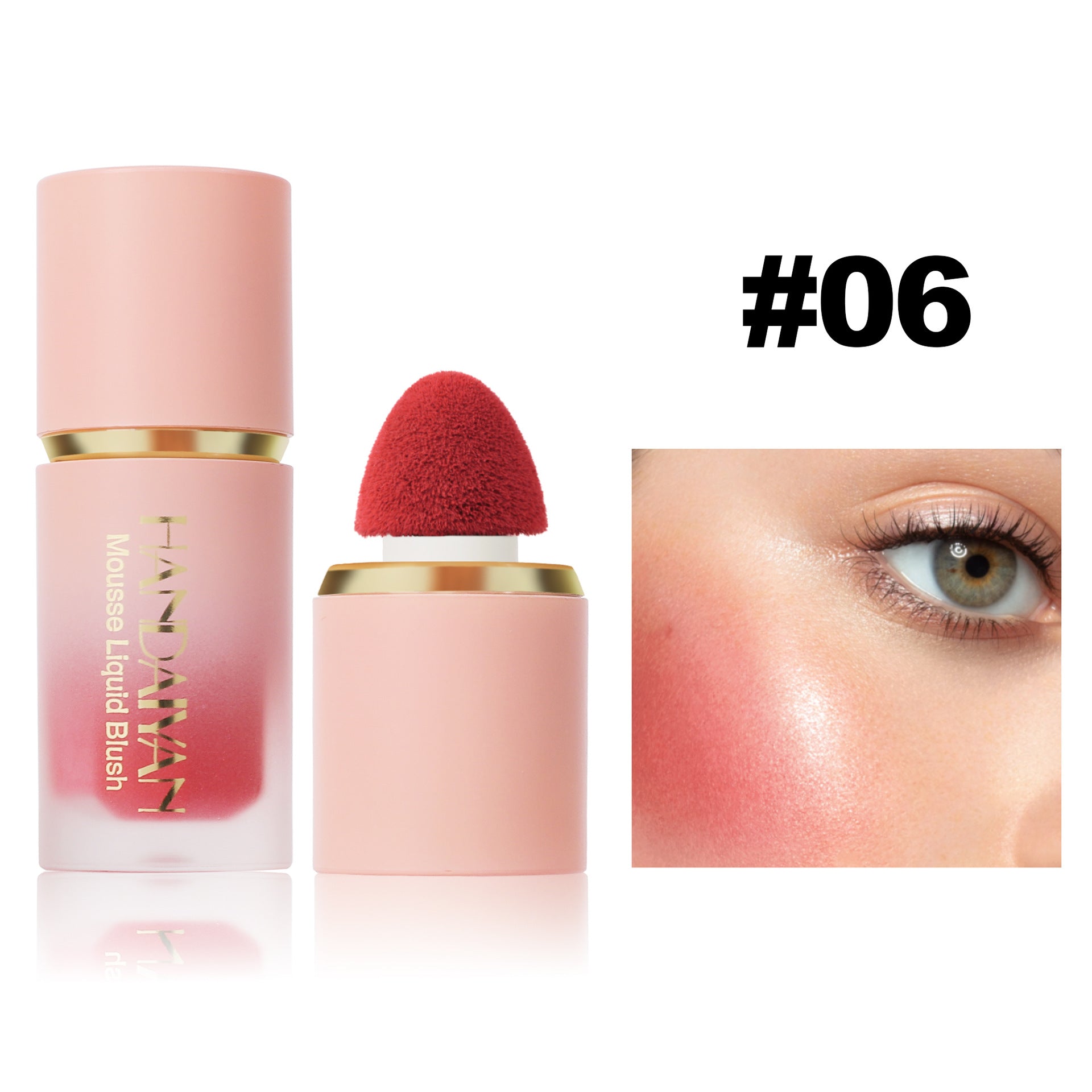 Handaiyan Liquid Blush Facial Makeup Repair Matte Universal Easy To Color Rouge