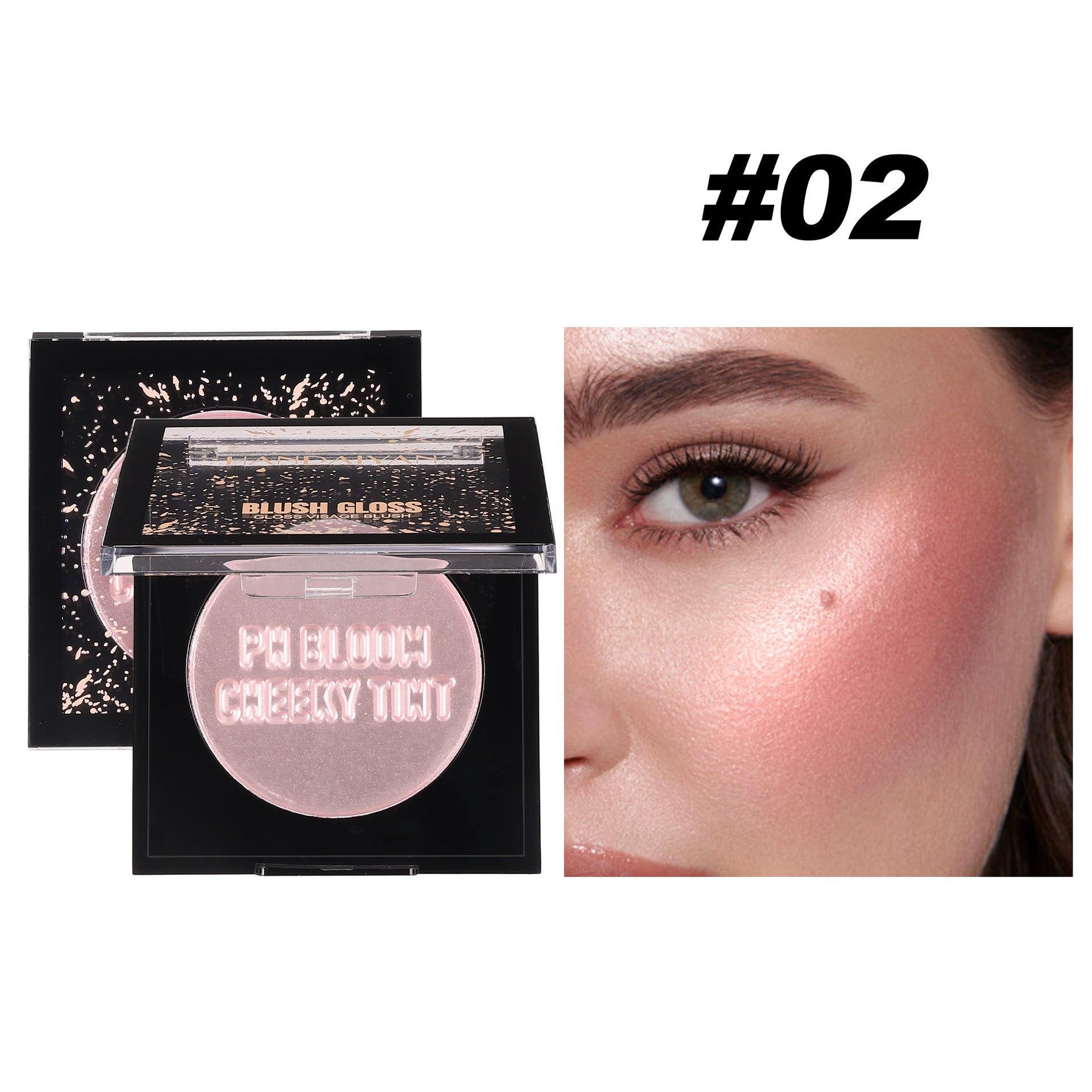 Handaiyan Blush Cream Lip Cheek Plate Multi-purpose Pearlescent Monochrome