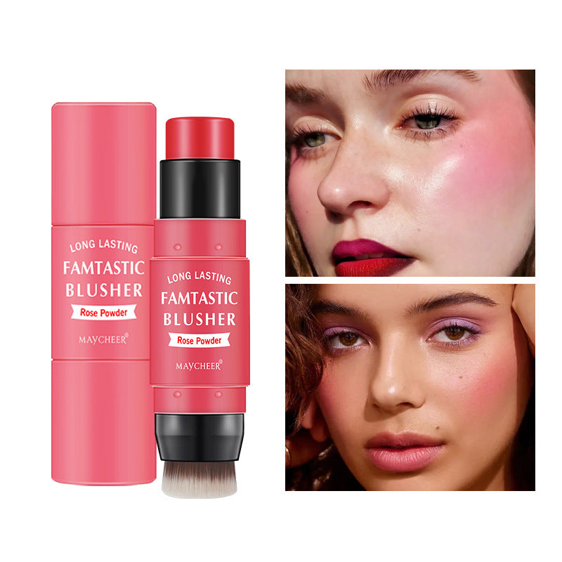 Maycheer Two-in-one Blush Stick Portable Thin And Glittering Special