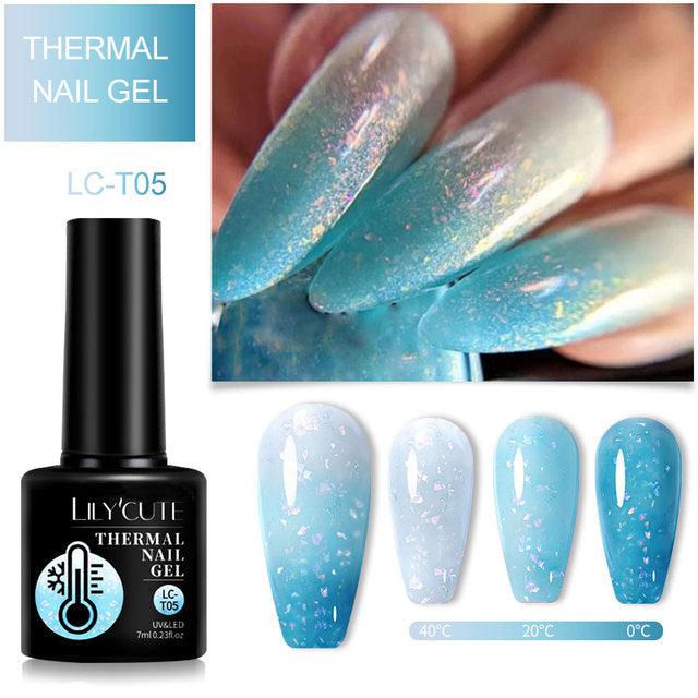 Lilycute Color Changing Thermal Gel Nail Polish Winter
