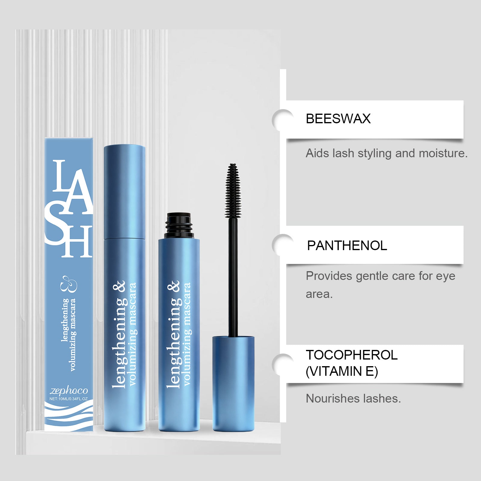 Black Volumizing And Curling Mascara