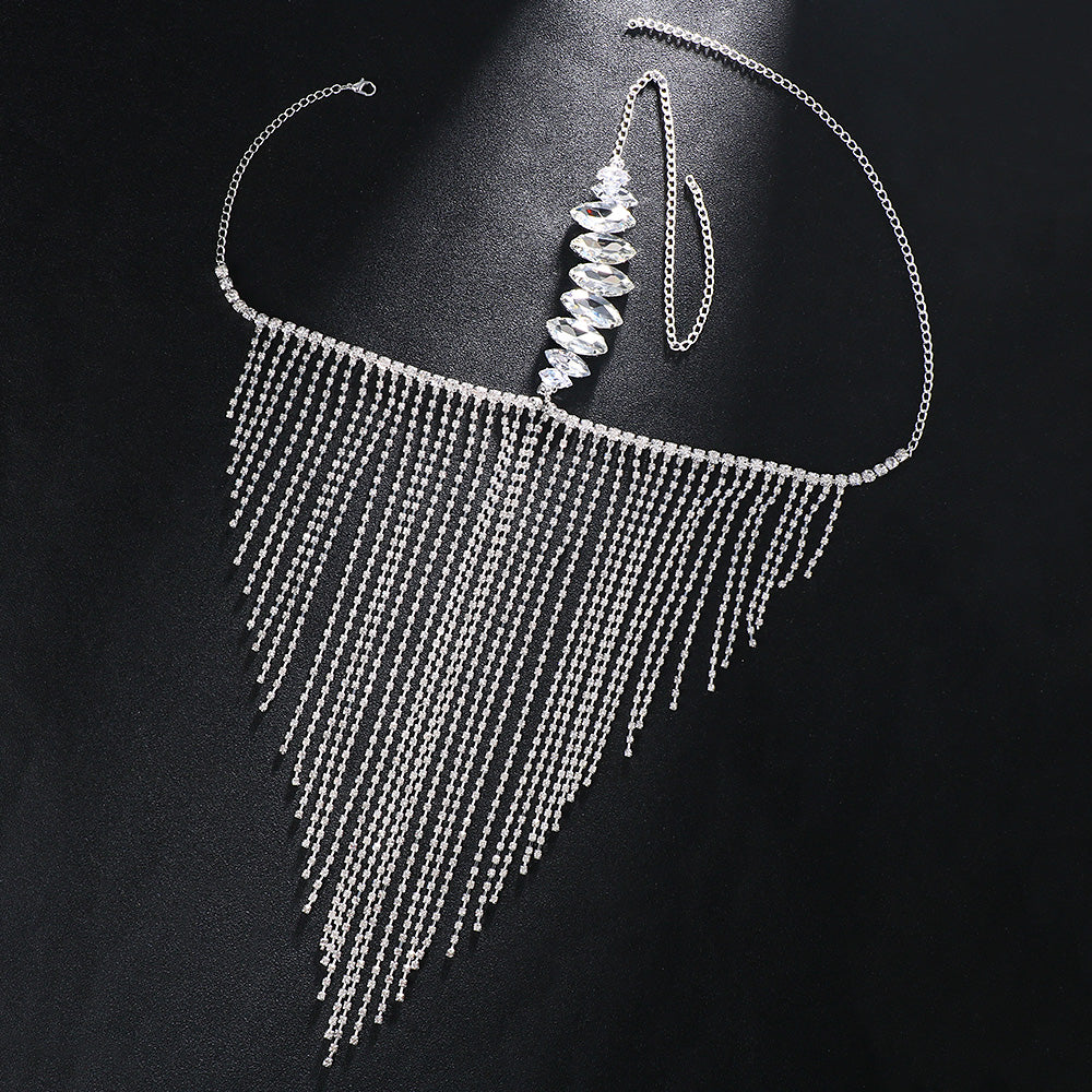 Creative Mysterious Diamond Tassel Mask