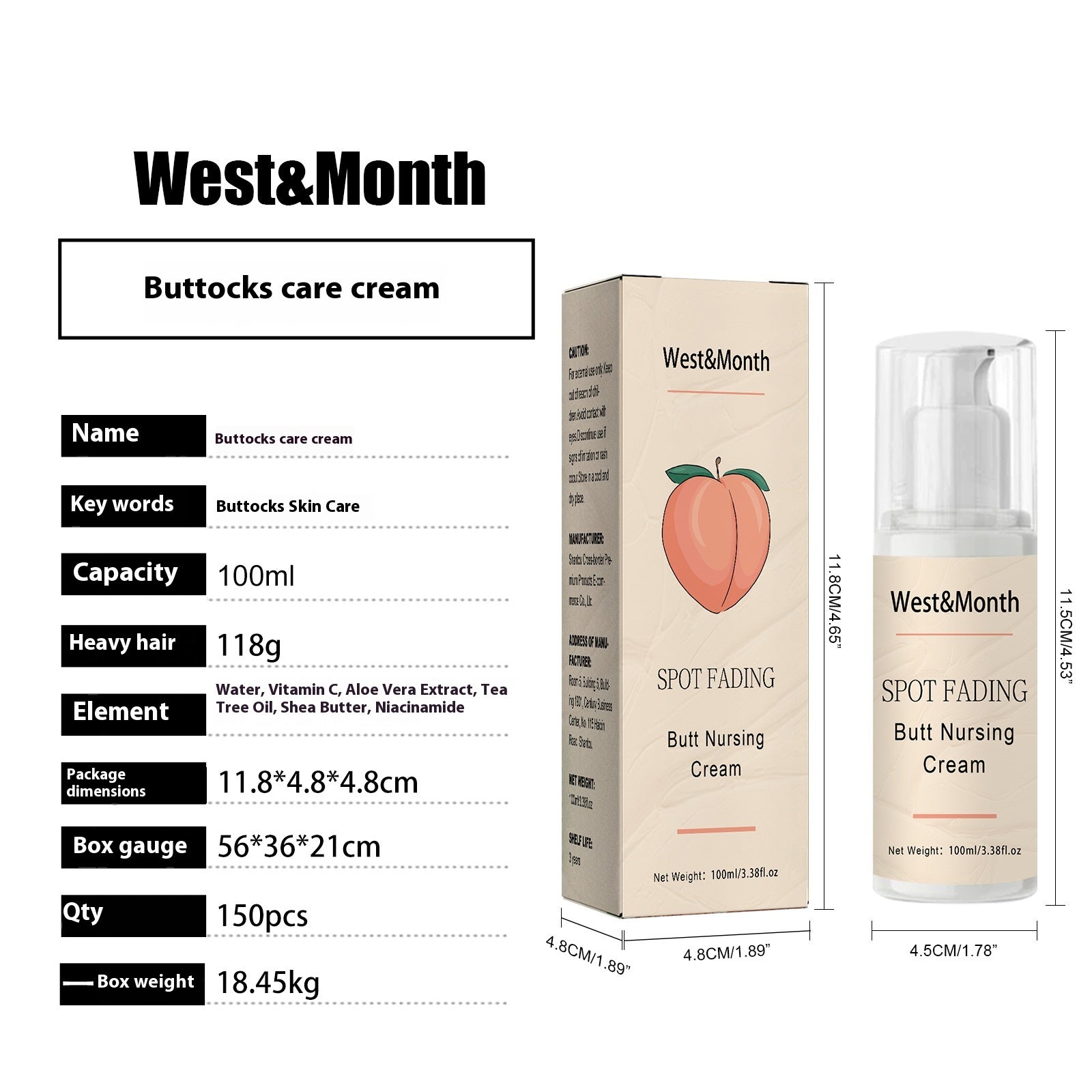 Hip Neck Cream Repair Skin