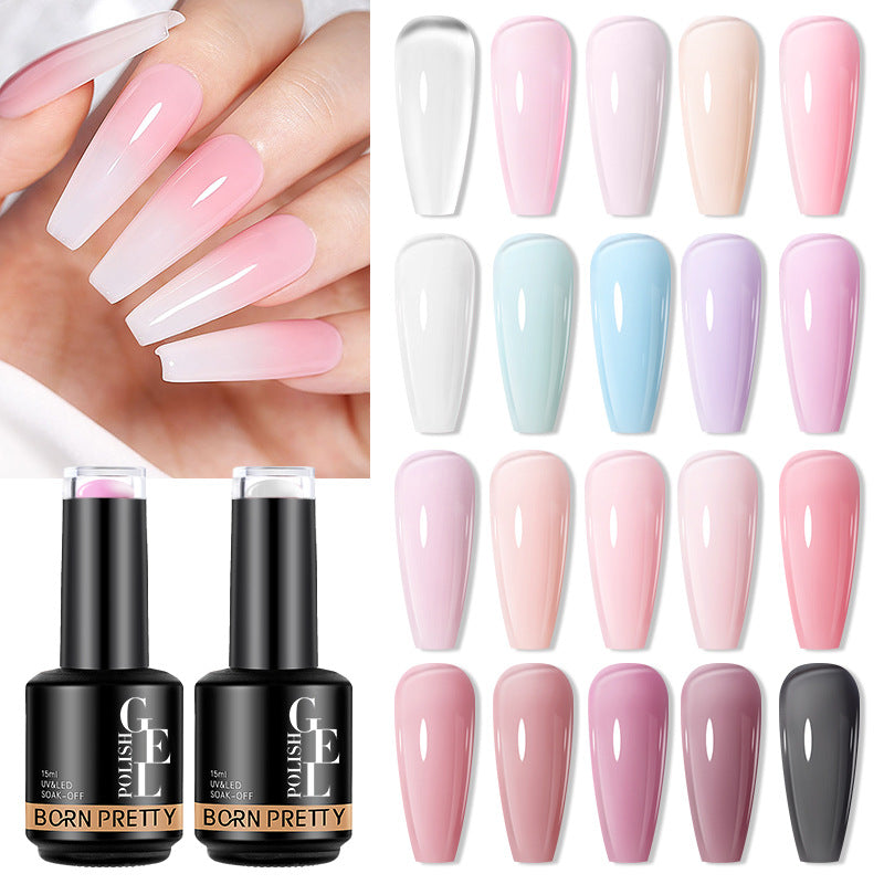 Born Pretty Nail Color Powder Transparent Function Phototherapy Plastic