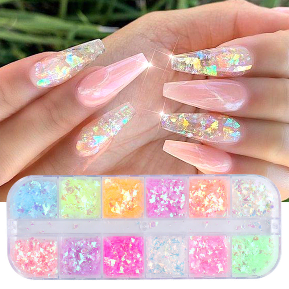 Nail Sequins Internet Celebrity Angel Fairy Pupil Butterfly Irregular Ice