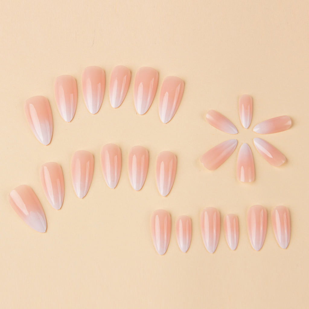 Almond Type Nail Sticker Simple Gradient