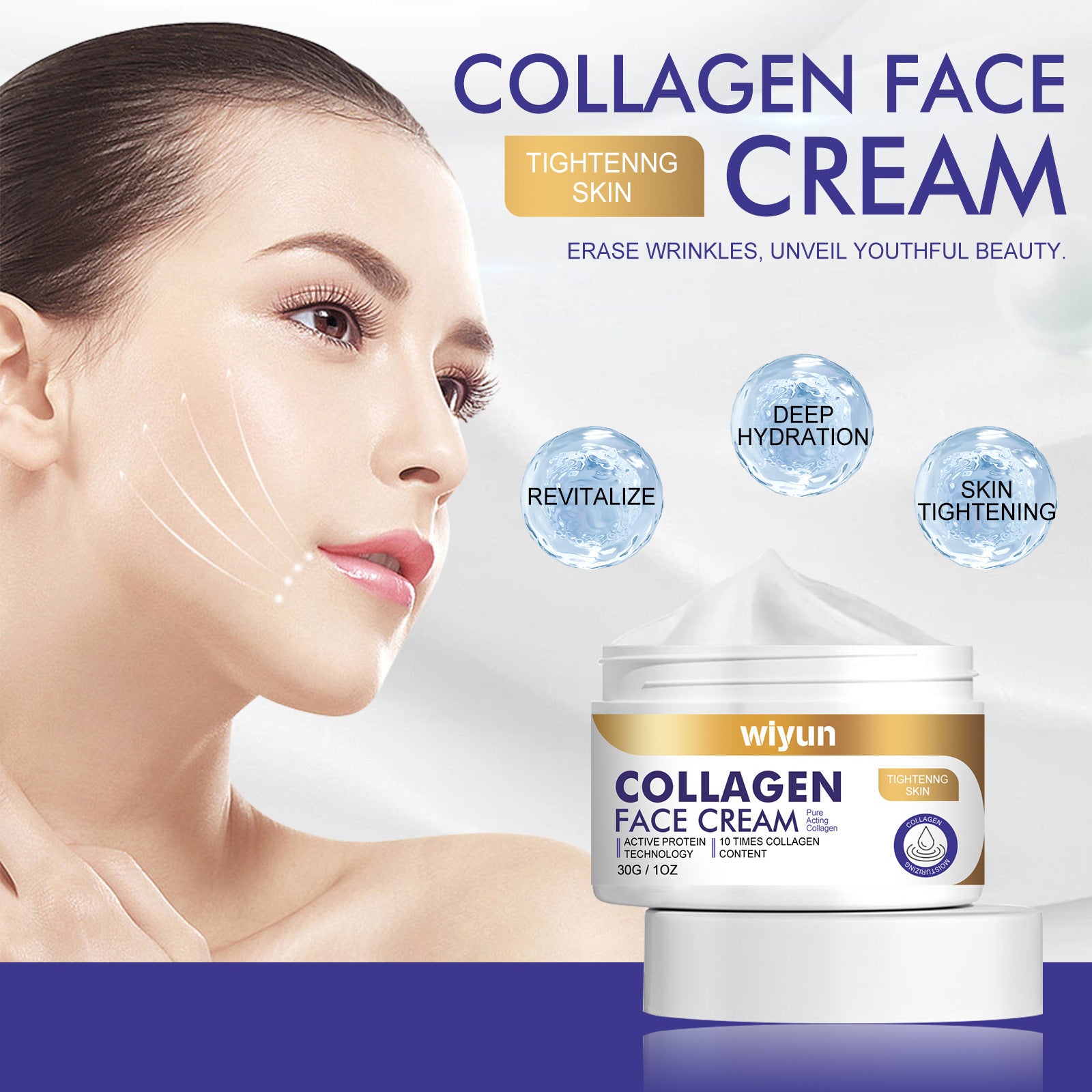 Collagen Cream Tender, Smooth, Moisturizing And Firming Skin