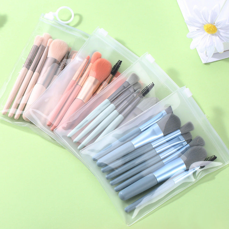 Makeup Brush 8 PCs Suit Eye Shadow Blush Face Powder Repair Highlight Powder Foundation Brush