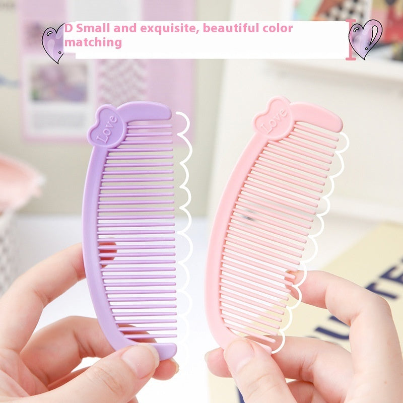 Cartoon Love Mini Small Comb Cute Student Portable