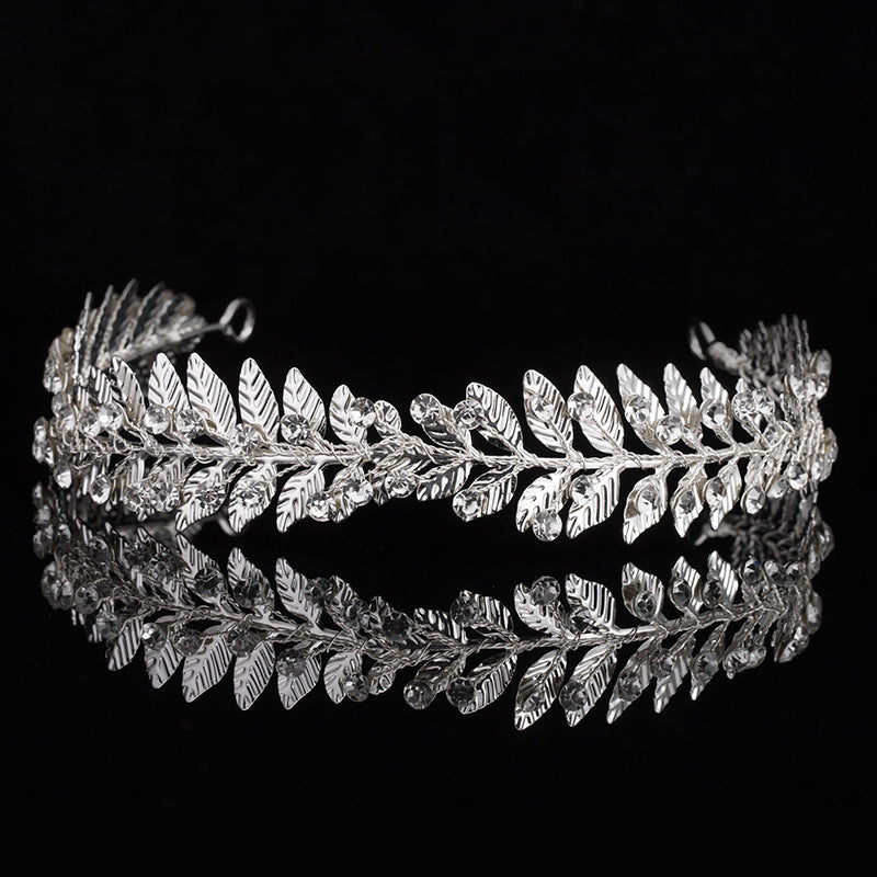 Women's Silver-plated Rhinestone Alloy Crown Tiara