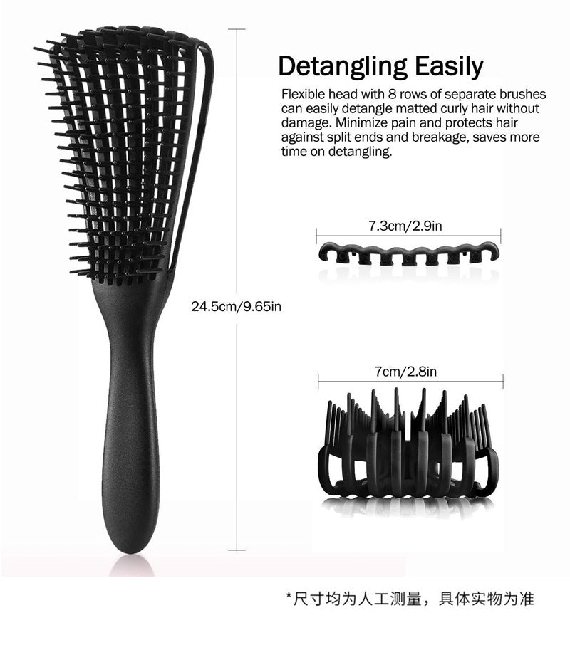 Hairdressing Comb Set Three Rows