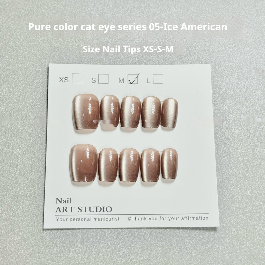Solid Color Cat Eye 05 Ice American Internet Celebrity Micro Glass Bead Wear Armor