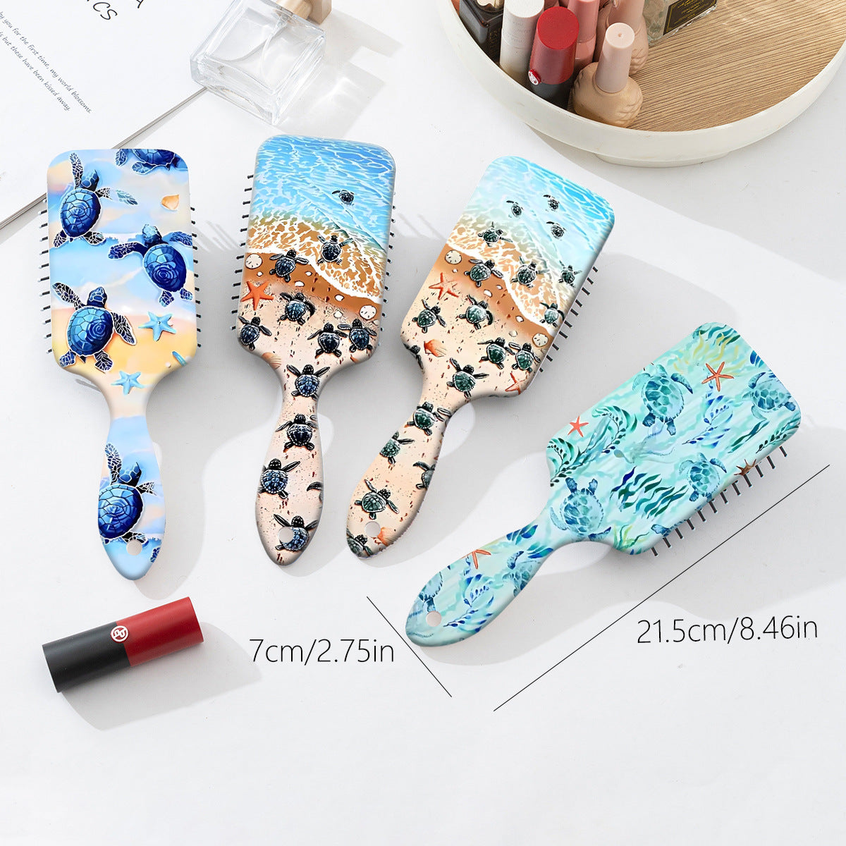 Household Portable Sea Turtle Series Pattern Air Cushion Comb
