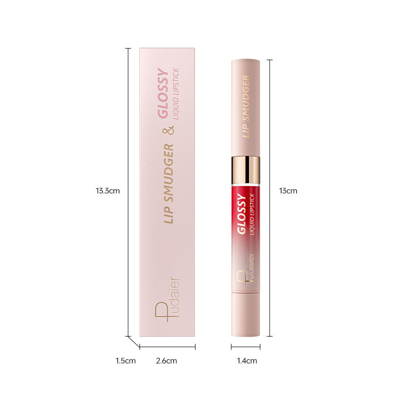 10-color Double-headed Mouth Red Color Matte Finish Lip Gloss