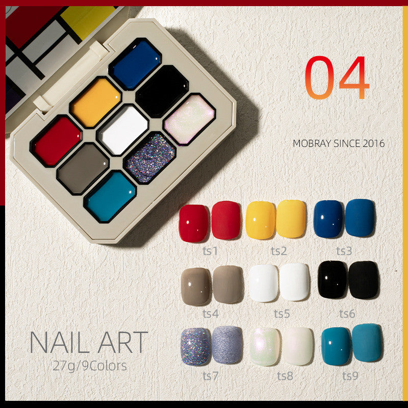 Nail Art New Solid Nail Polish Set Jiugongge