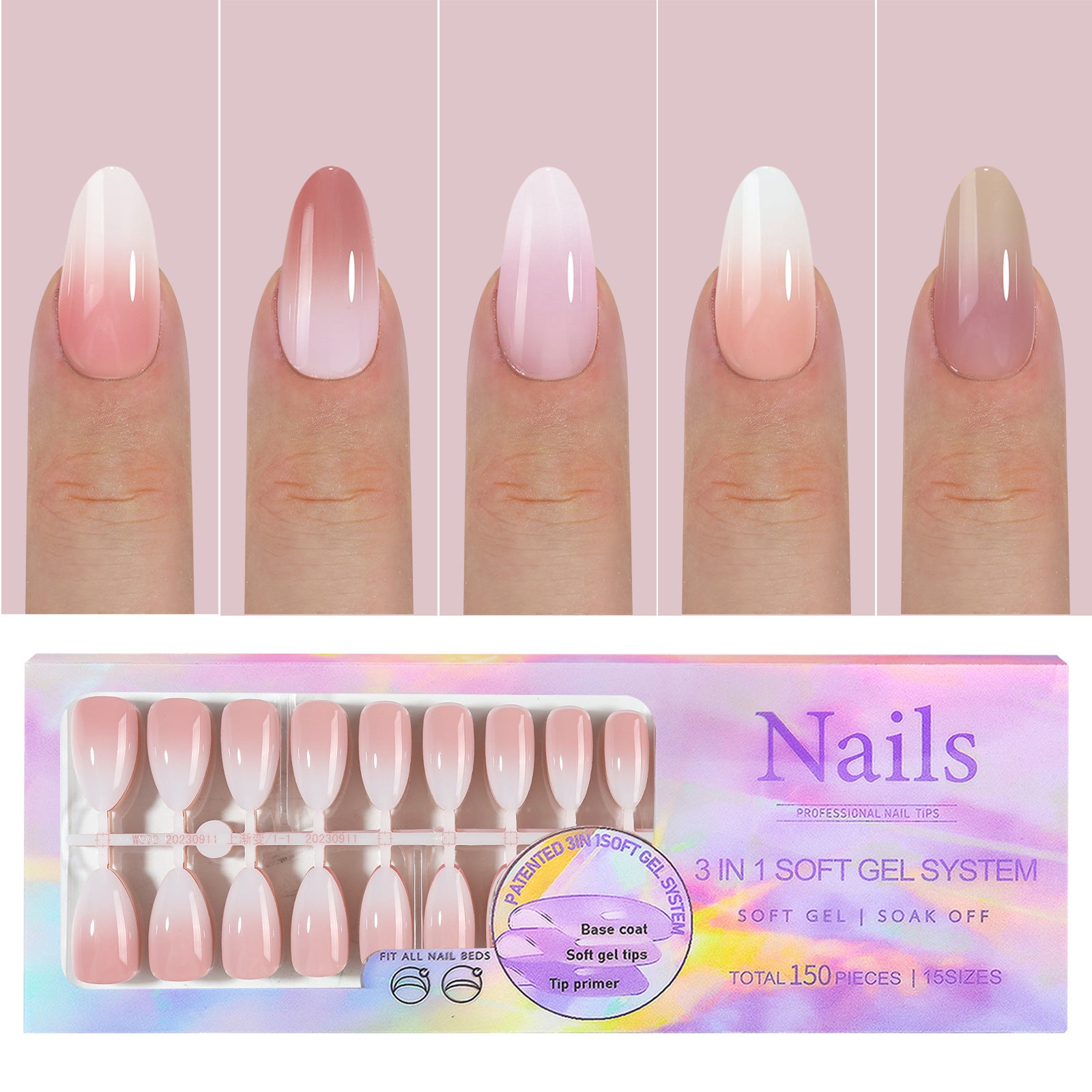 Manicure Wear Nail French Seamless Wear Nail Detachable