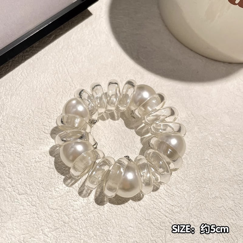 Telephone Wire Hair Ties Hair Rope Hair-binding High Elasticity Not Tight Hair