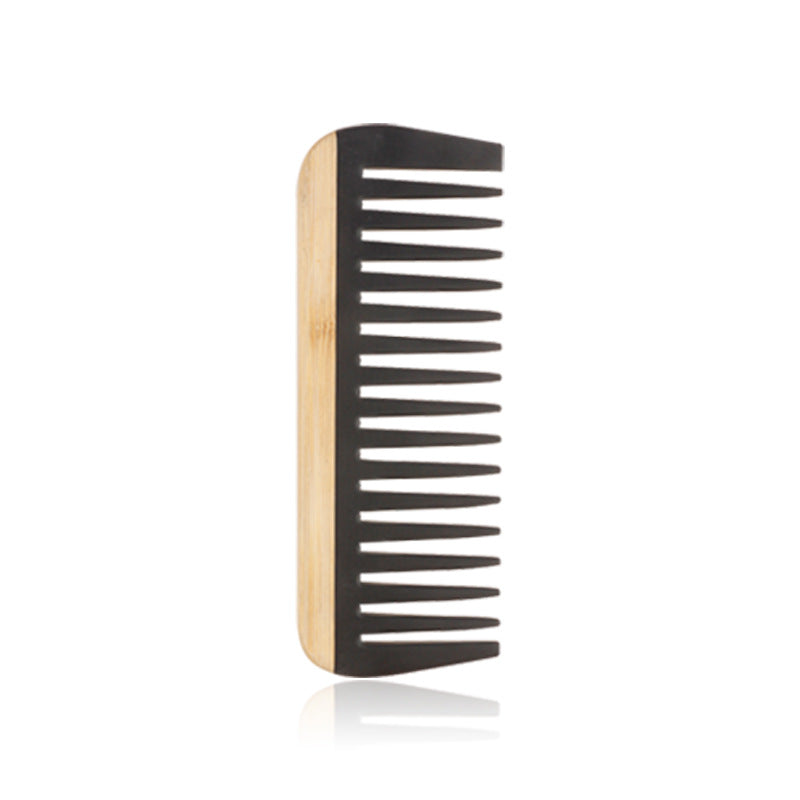 Hair Shunfa Electric Bamboo And Wood Splicing Comb Big Tooth Styling Comb