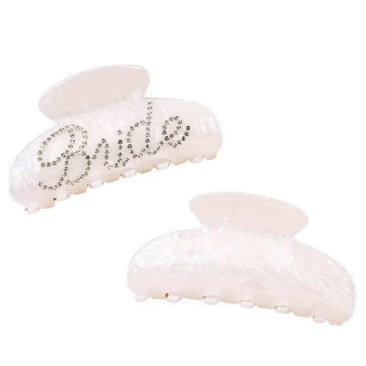 Multi-Diamond Acrylic Shower Shark Clip Back Clip