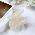 Hair Accessories Fashion Butterfly Acetate Plate Grab Clip Marbled Back Head