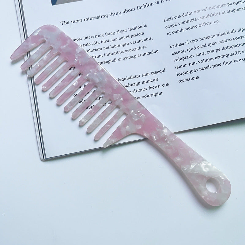 Fashion Acetate Comb Marble Texture
