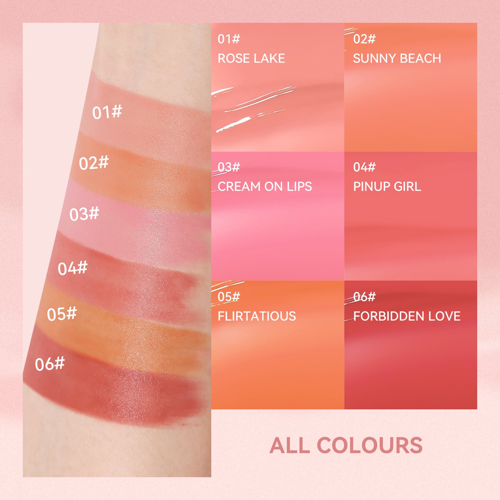 Royues Natural Rouge Powder Easy Color Lip Cheek Blush
