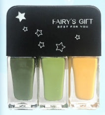 Fairy's Gifts Three-in-one DIY No-bake Tearable Sequined Nail Polish Set