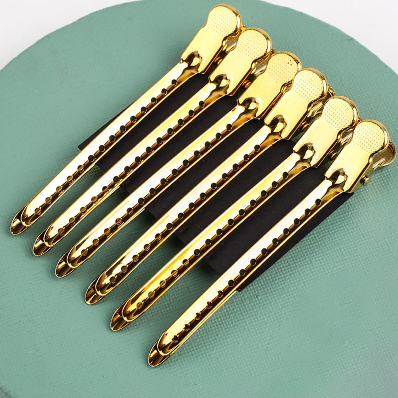 Stainless Steel Hair Styling Hair Root Fluffy Hand Push Corrugated Clip