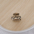 Medium Leopard Print Grip Half Tie Clip Hair Accessories High Ponytail Fixed