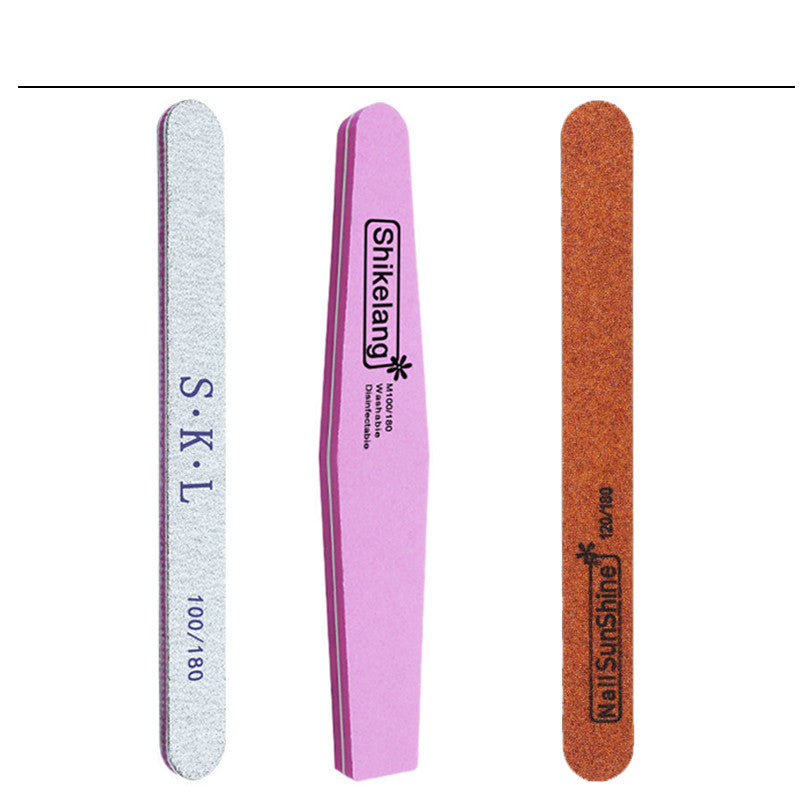 SZLIAN Nail Art Tool Set Decoration Nail File Polishing Strip Polishing Nail Sand Strip Exfoliating Scissors