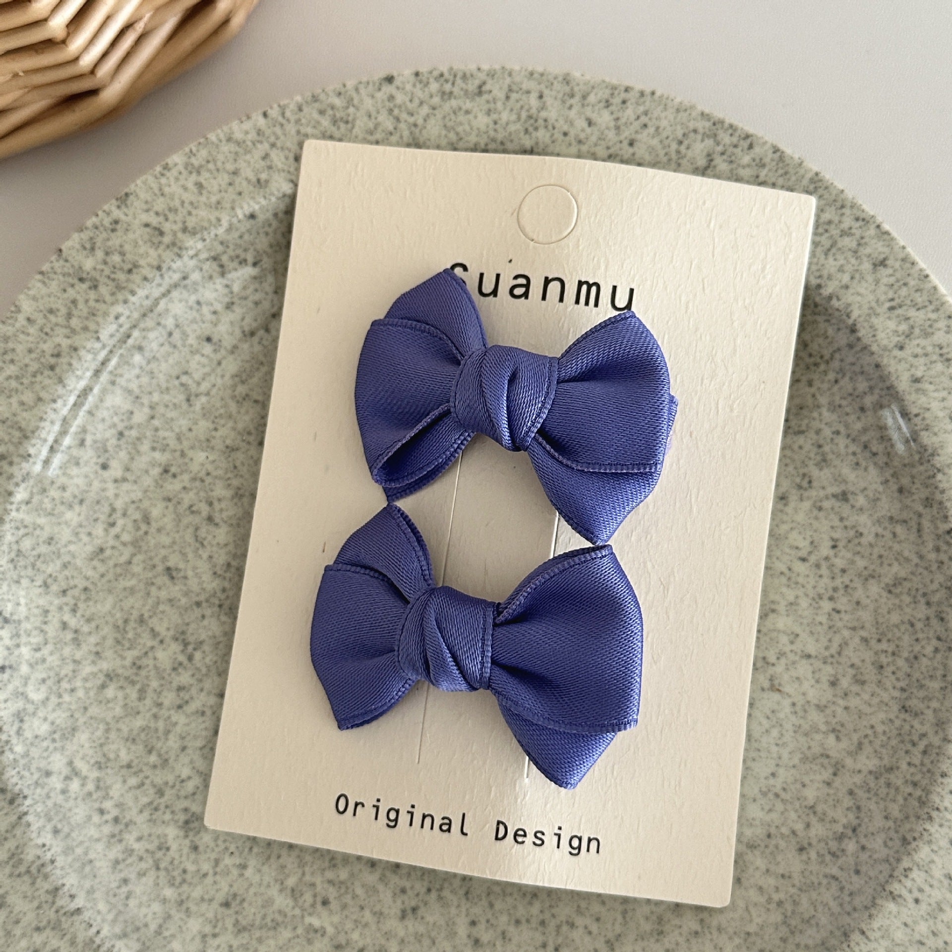 Cream Color Sweet Bowknot Children's Exquisite Side Clip Hairpin