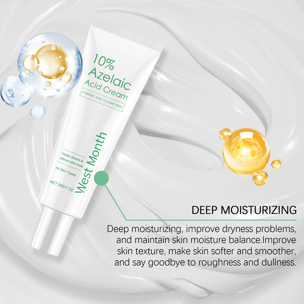 WEST MONTH Azelaic Acid Essence Cream Care Moisturizing And Nourishing Facial Oil Control Hydrating Mild Refreshing Cream