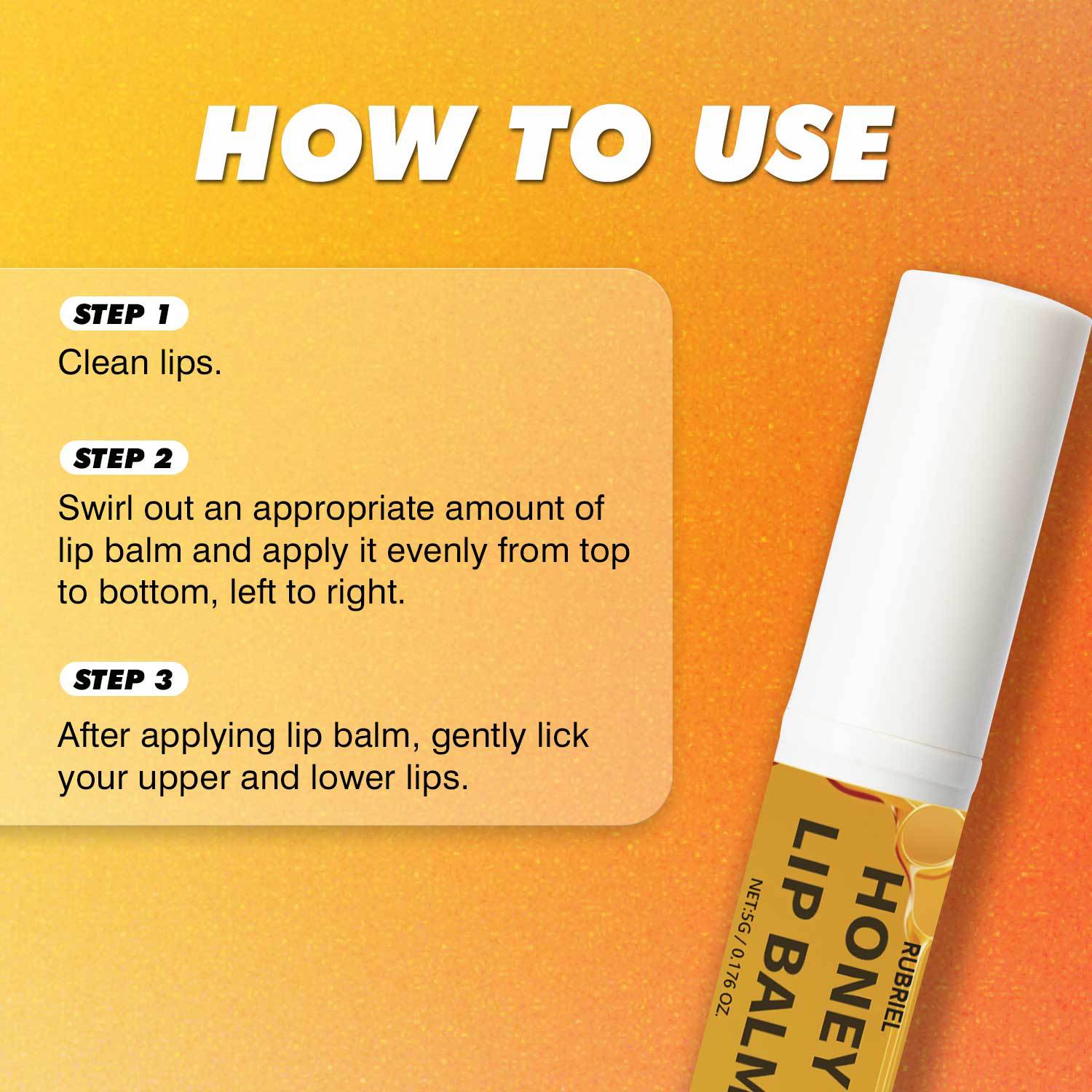 RUBRIEL Honey Lip Balm 5G Nourishing And Hydrating