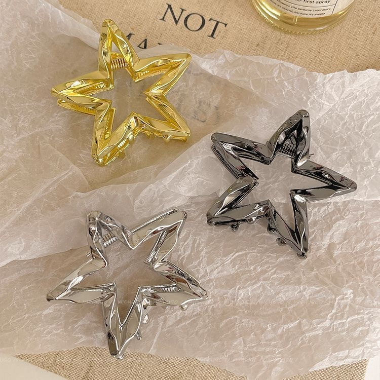 Female Cold Wind Liquid Star Hairpin