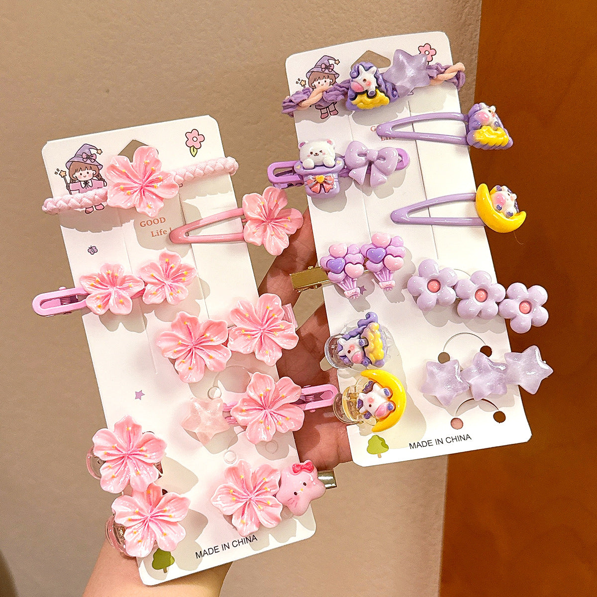 Plastic Hairpin Headdress Flowers Ornament Girls