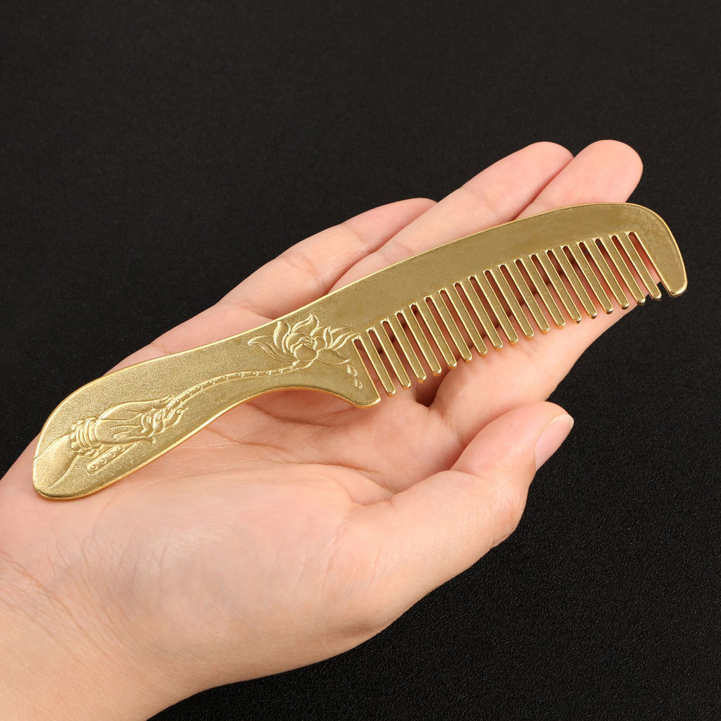 Handmade Brass Vintage Comb Exquisite Polishing