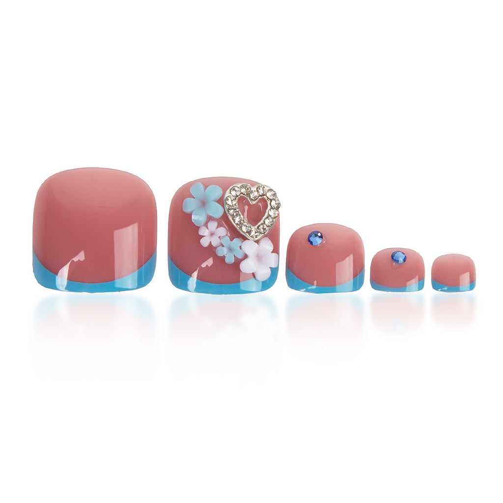 Women's Fashion Hollowed-out Love Foot Nail Sticker