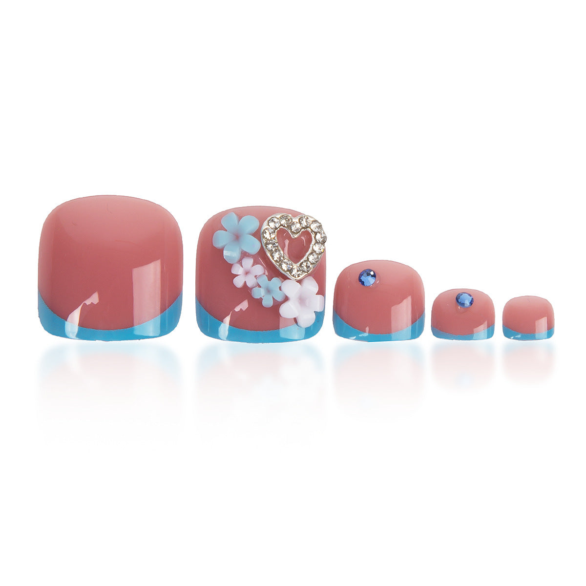 Women's Fashion Hollowed-out Love Foot Nail Sticker