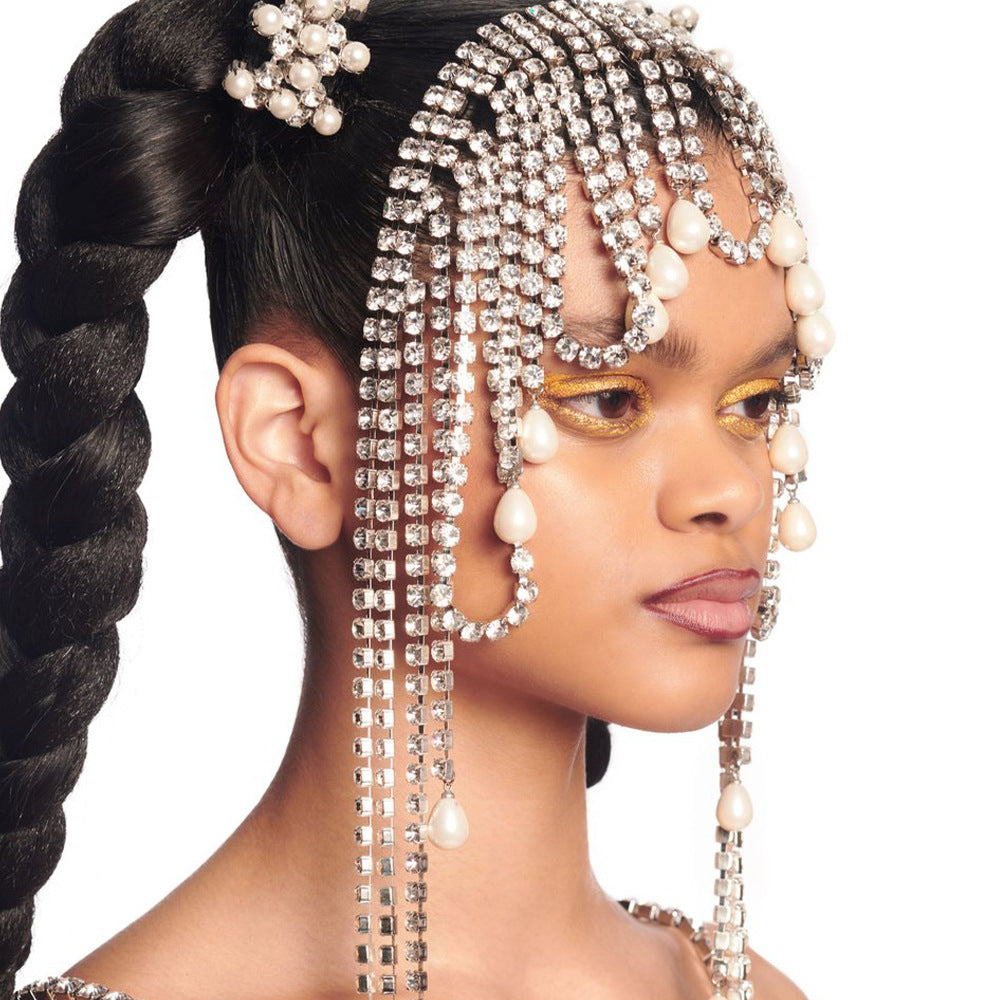 Full Bore Exaggerated Long Tassel Hair Chain