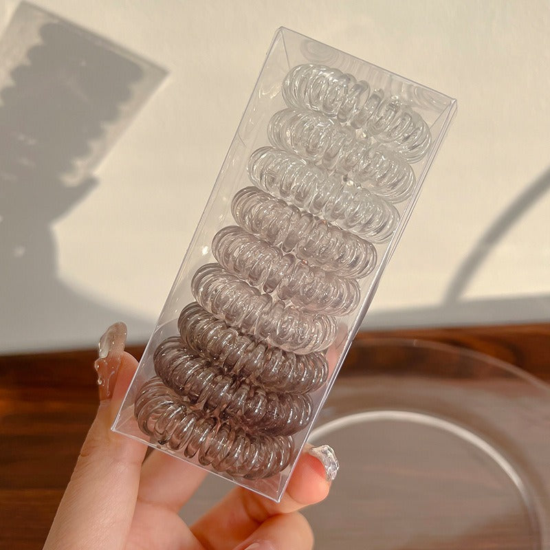Telephone Wire Hair Ties Hair Rope Hair-binding High Elasticity Not Tight Hair