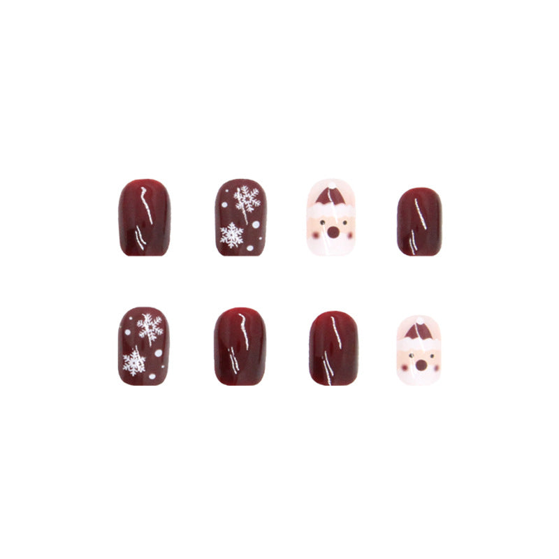 Christmas Style Cute Snowflake Manicure Wear Nail