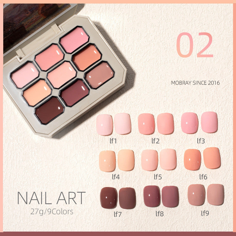 Nail Art New Solid Nail Polish Set Jiugongge