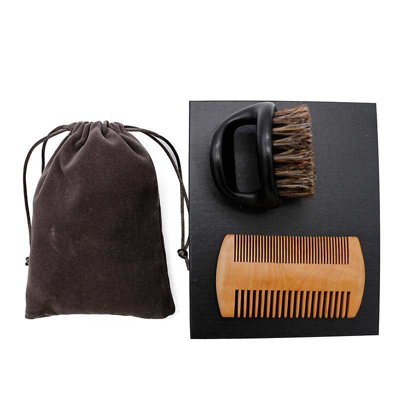 Ring Oil Hair Comb Broken Grate Double Sided Care Set