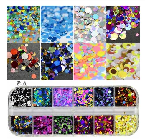Hexagon Holographic Paillette Nail Art Decoration Manicure