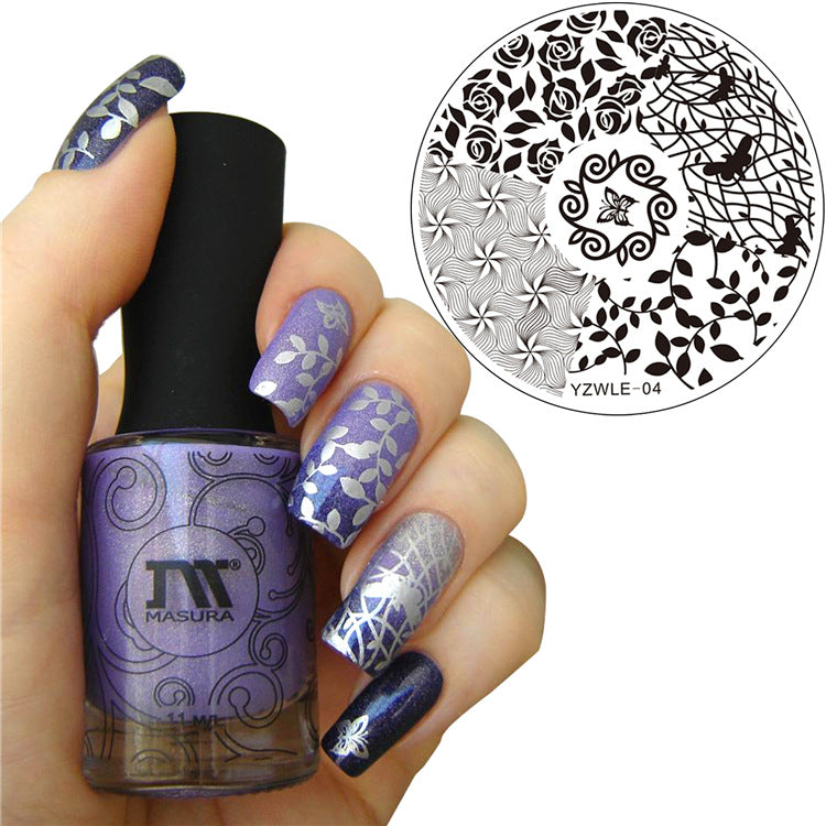 Masura DIY nail print steel plate nail print version template