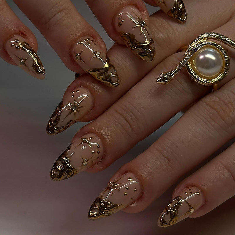 High-grade Simple Nail Stickers Three-dimensional Wear Armor
