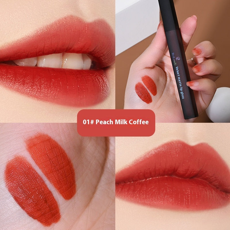 Multiple Repairing Essence Lip Lacquer Matte Velvet Matte White Long Lasting And Does Not Fade